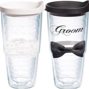 NEW Bride & Groom 24 oz Tervis Tumblers Wedding